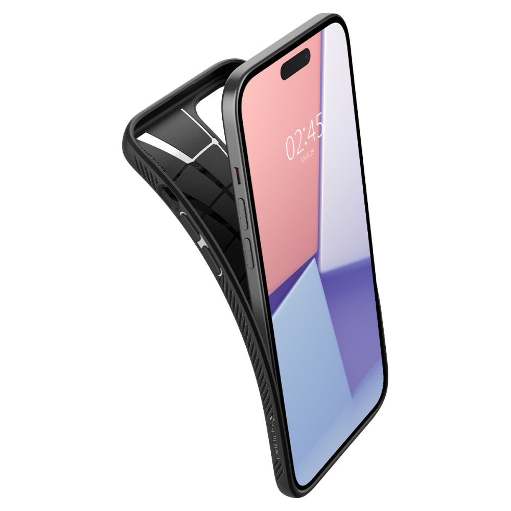 COPERTURA SPIGEN LIQUID AIR IPHONE 15 NERO OPACO