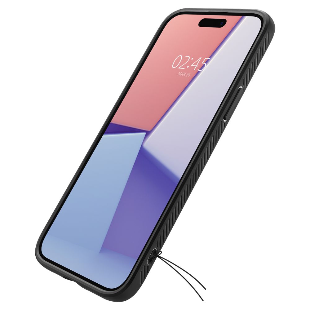 COPERTURA SPIGEN LIQUID AIR IPHONE 15 PLUS NERO OPACO