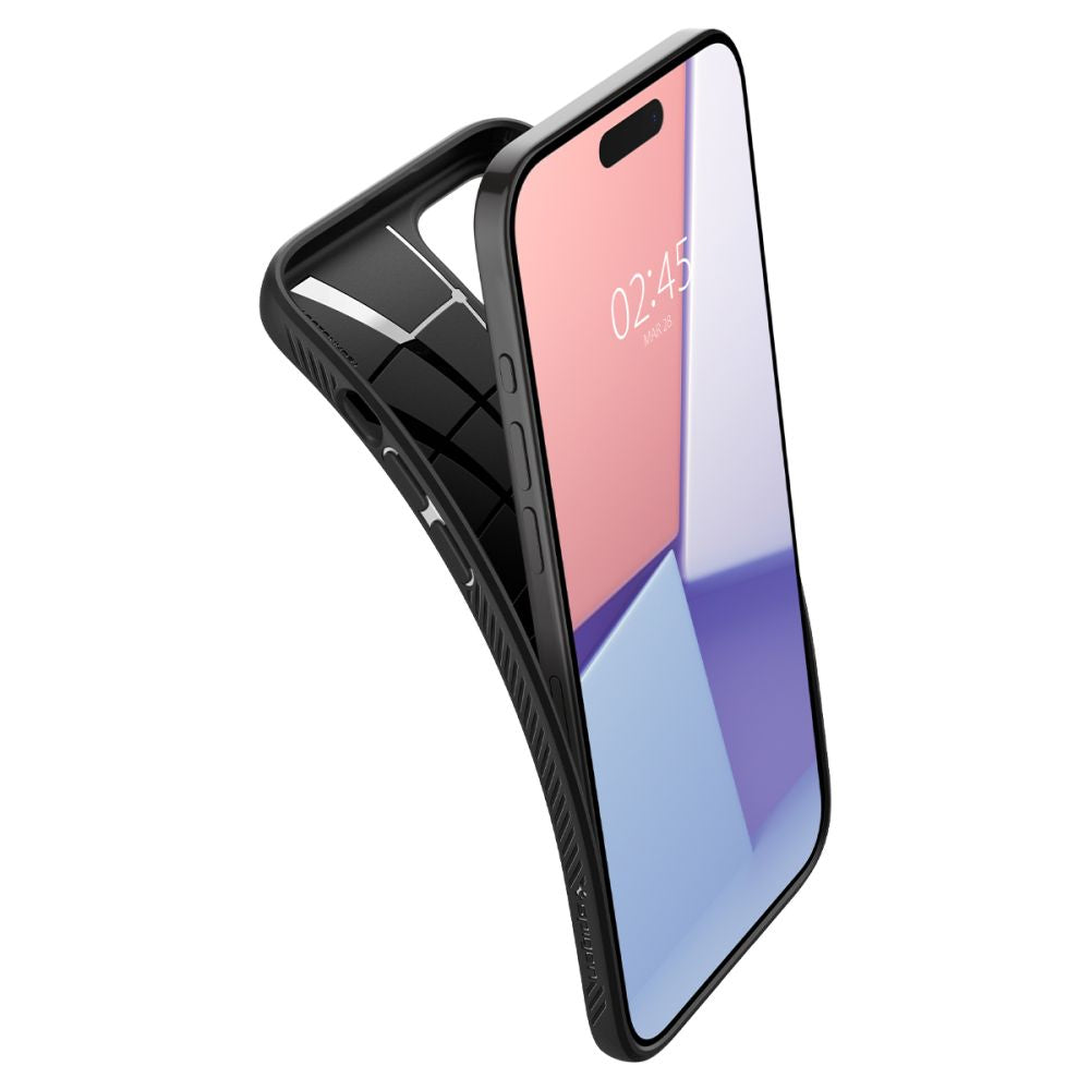 COPERTURA SPIGEN LIQUID AIR IPHONE 15 PRO NERO OPACO