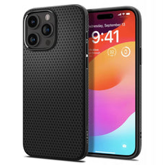 COPERTURA SPIGEN LIQUID AIR IPHONE 15 PRO NERO OPACO