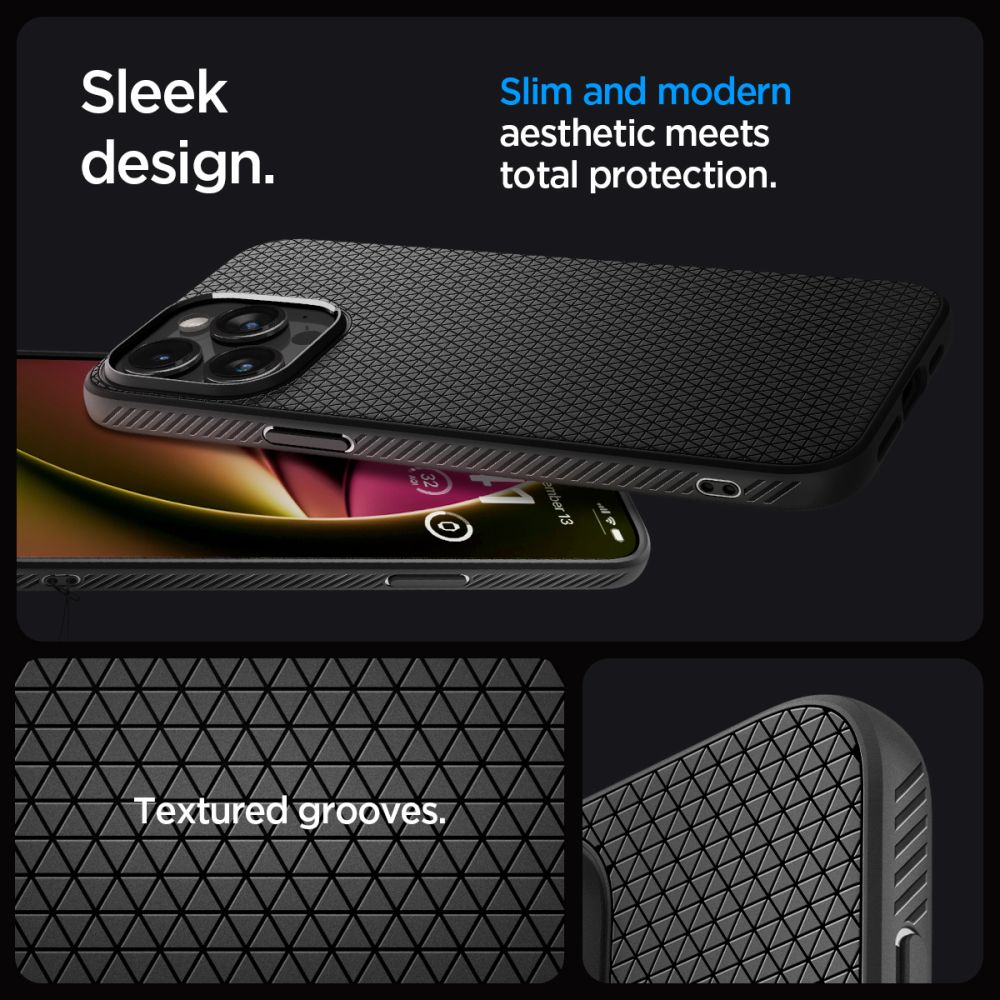 COPERTURA SPIGEN LIQUID AIR IPHONE 15 PRO MAX NERO OPACO