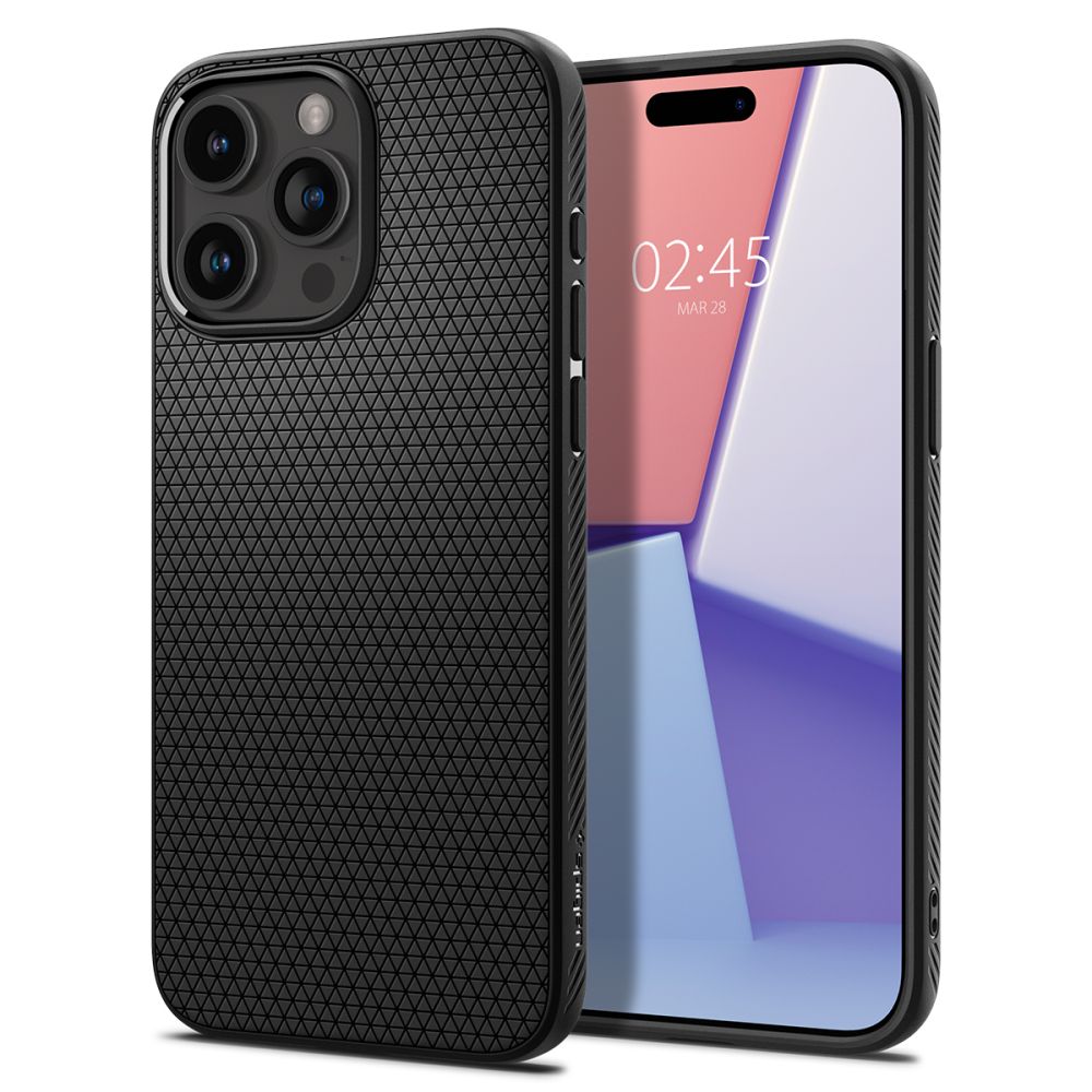 COPERTURA SPIGEN LIQUID AIR IPHONE 15 PRO MAX NERO OPACO
