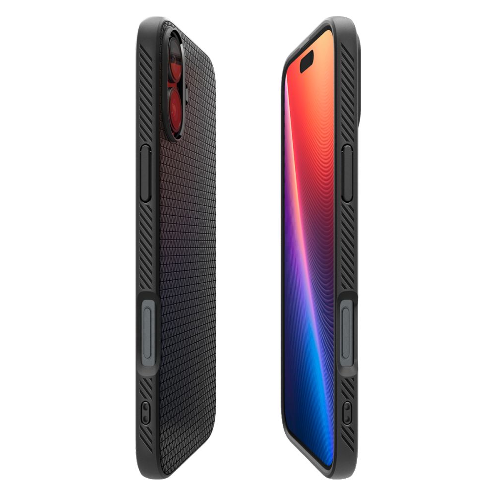 COPERTURA SPIGEN LIQUID AIR IPHONE 16 PLUS NERO OPACO