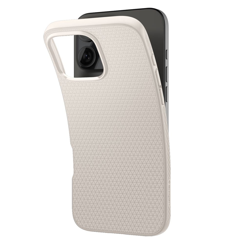 COPERTURA SPIGEN LIQUID AIR IPHONE 16 PRO MAX TITANIO NATURALE