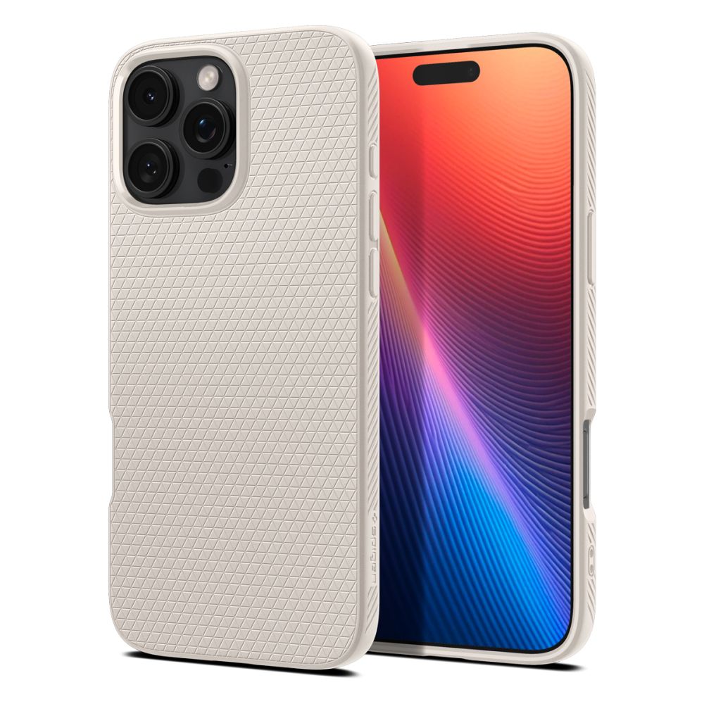 COPERTURA SPIGEN LIQUID AIR IPHONE 16 PRO MAX TITANIO NATURALE