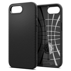COPERTURA SPIGEN LIQUID AIR IPHONE 16E NERO OPACO