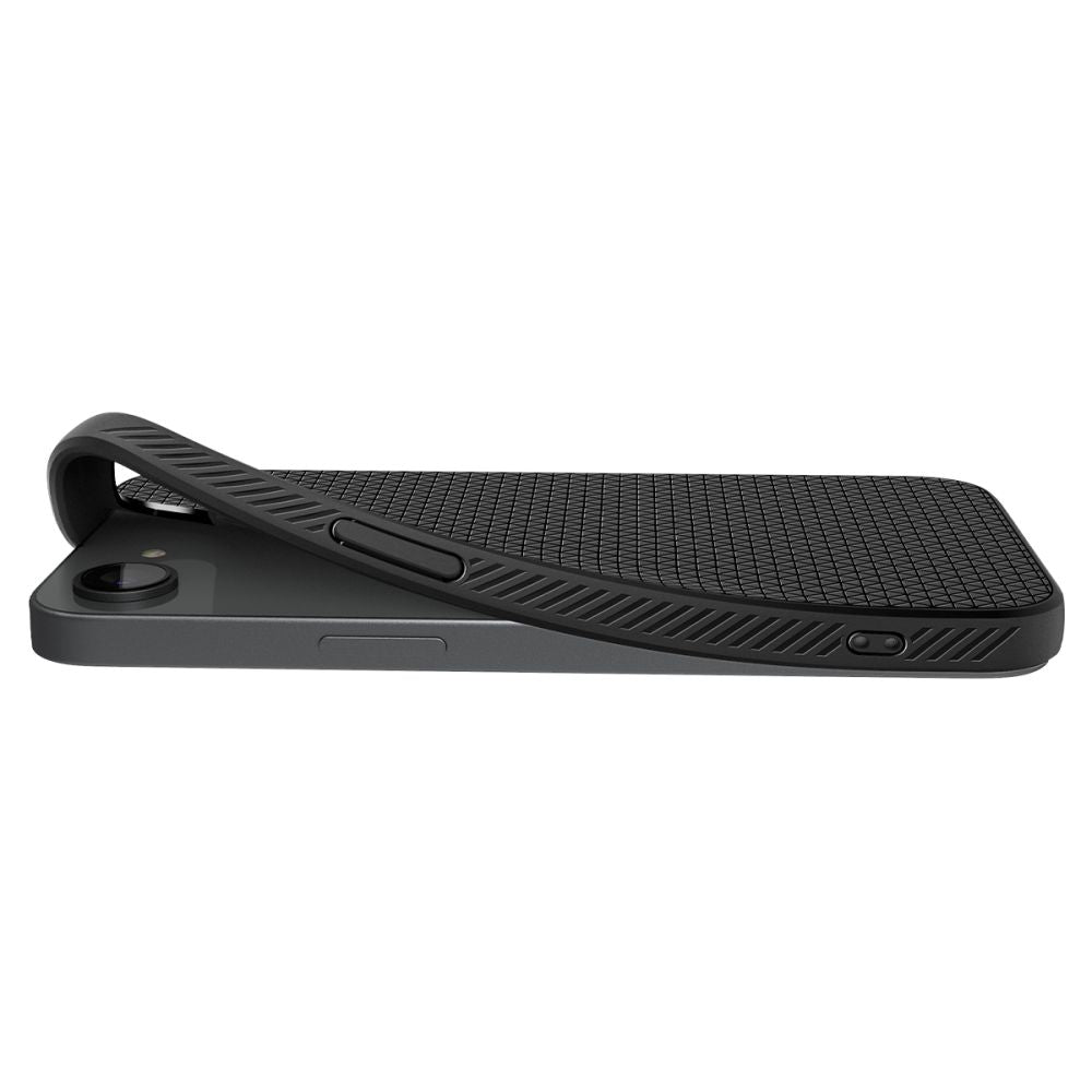 COPERTURA SPIGEN LIQUID AIR IPHONE 16E NERO OPACO