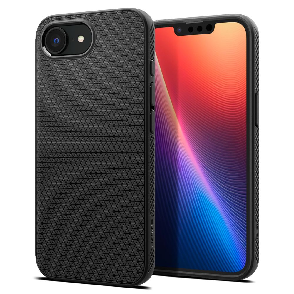 COPERTURA SPIGEN LIQUID AIR IPHONE 16E NERO OPACO