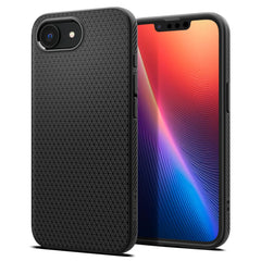 COPERTURA SPIGEN LIQUID AIR IPHONE 16E NERO OPACO
