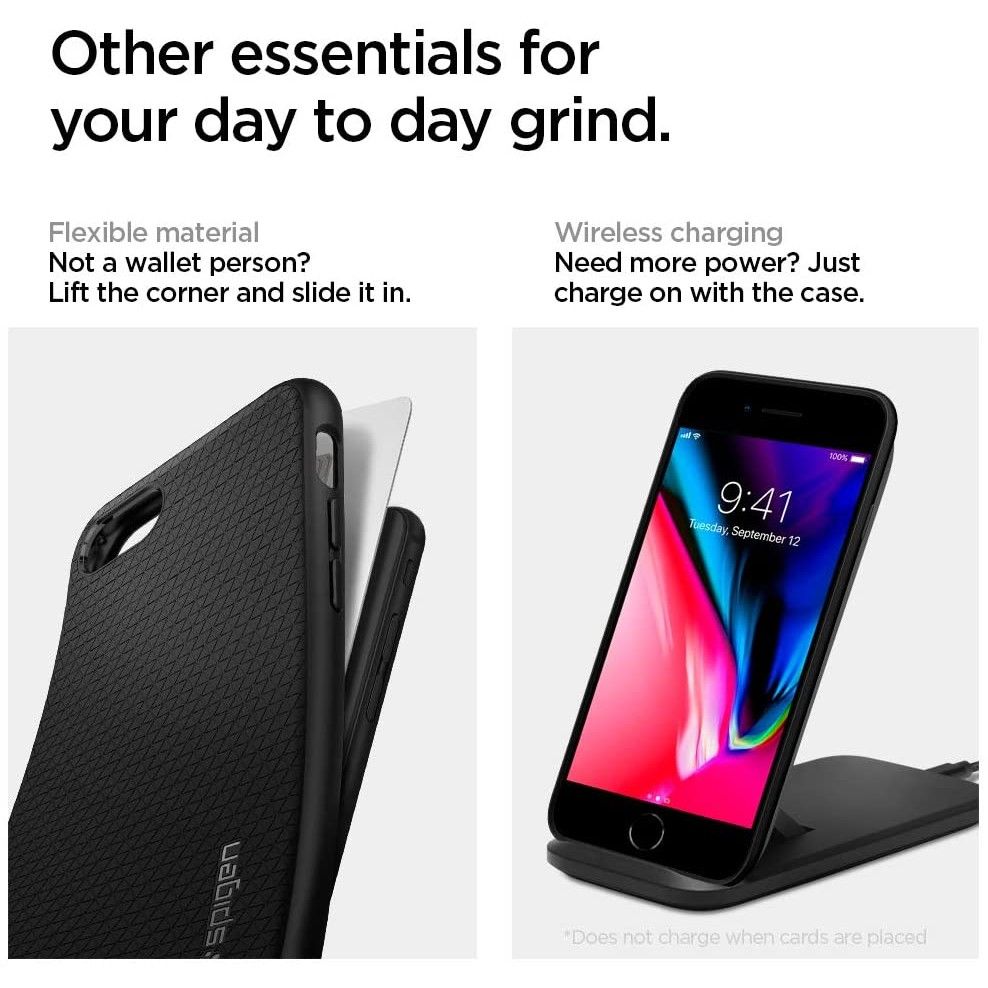 CUSTODIA SPIGEN LIQUID AIR IPHONE 7/8/SE 2020 / SE 2022 NERA