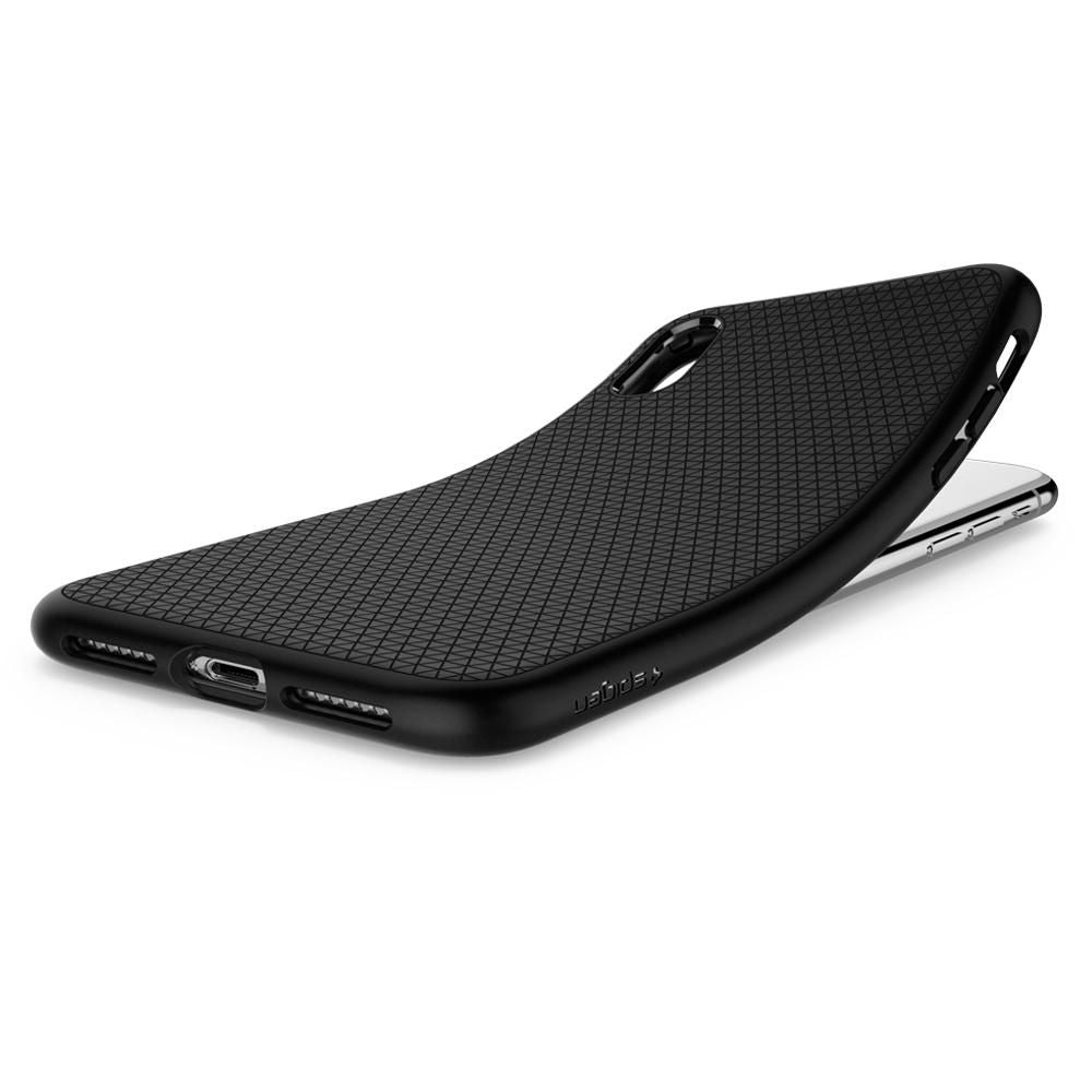 COPERTURA SPIGEN LIQUID AIR IPHONE XR NERO OPACO