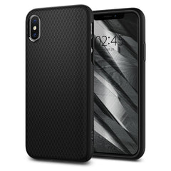 COPERTURA SPIGEN LIQUID AIR IPHONE X/XS NERO OPACO