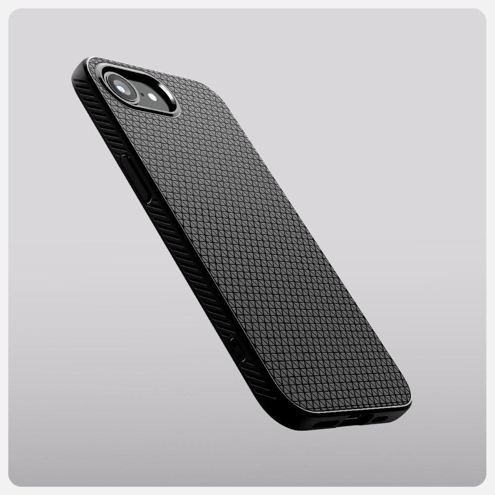 COPERTURA SPIGEN LIQUID AIR MAG MAGSAFE IPHONE 16E NERO OPACO