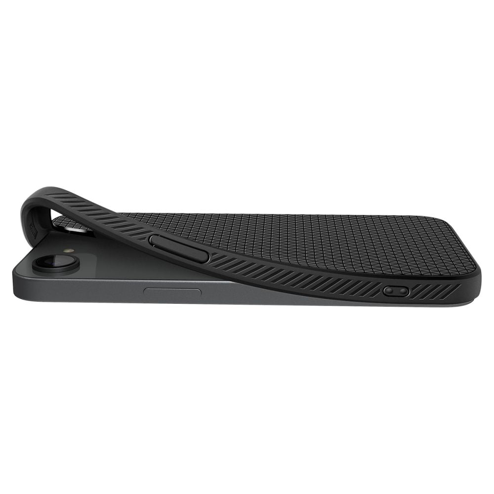 COPERTURA SPIGEN LIQUID AIR MAG MAGSAFE IPHONE 16E NERO OPACO