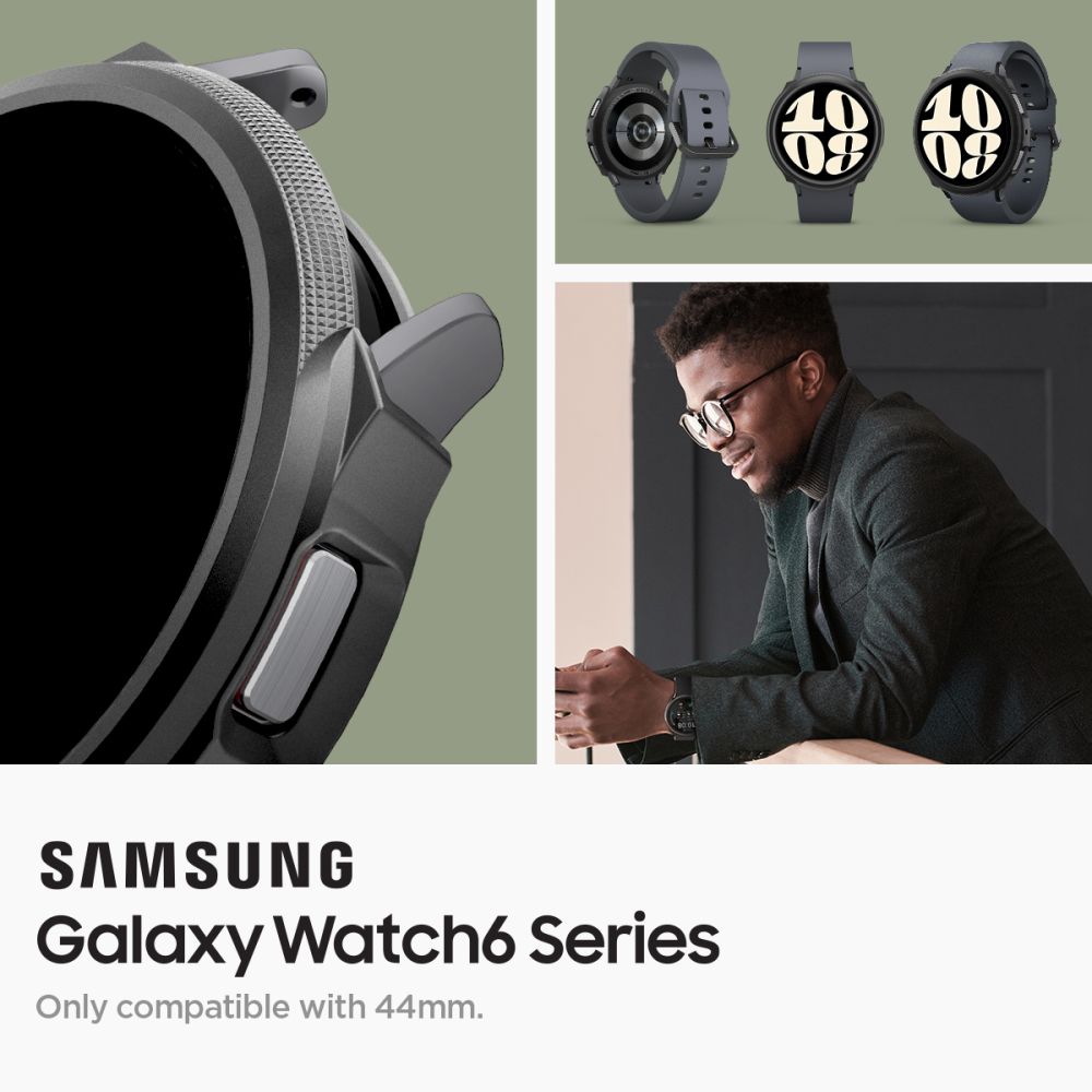 CUSTODIA SPIGEN LIQUID AIR SAMSUNG GALAXY WATCH 6 (44 MM) NERO OPACO