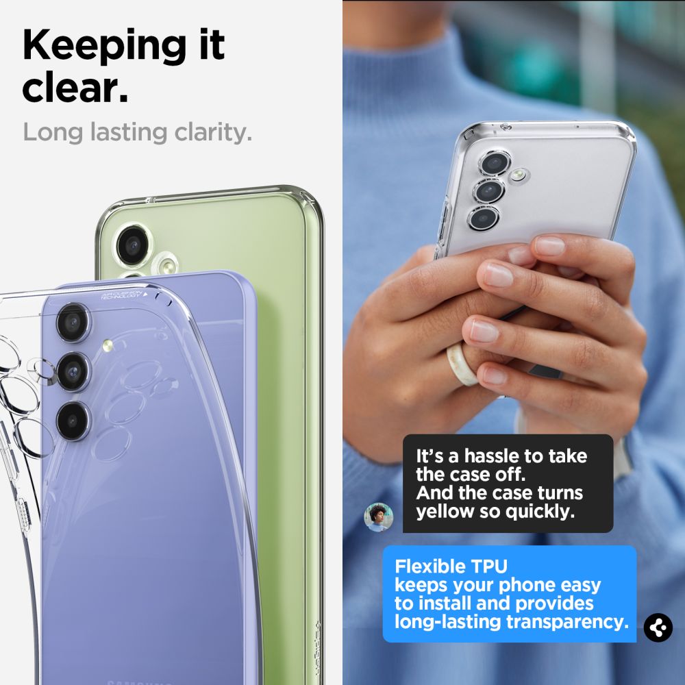 COPERTURA SPIGEN LIQUID CRYSTAL GALAXY A54 5G CRYSTAL CLEAR