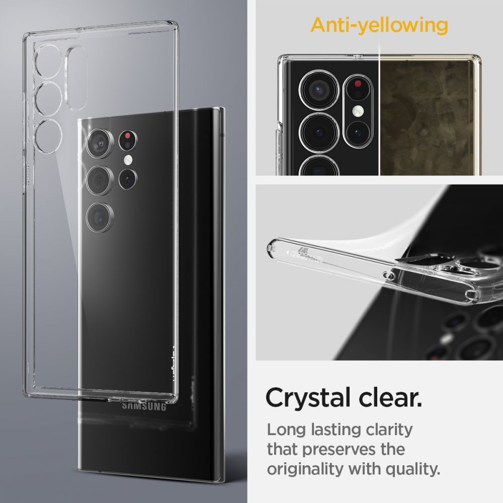 COPERTURA SPIGEN LIQUID CRYSTAL GALAXY S22 ULTRA CRISTALLO TRASPARENTE