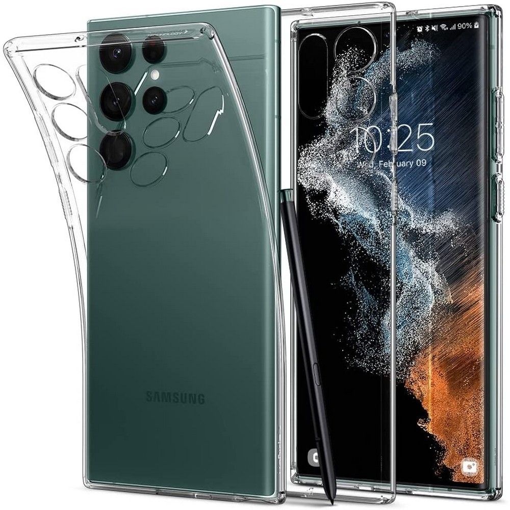 COPERTURA SPIGEN LIQUID CRYSTAL GALAXY S22 ULTRA CRISTALLO TRASPARENTE