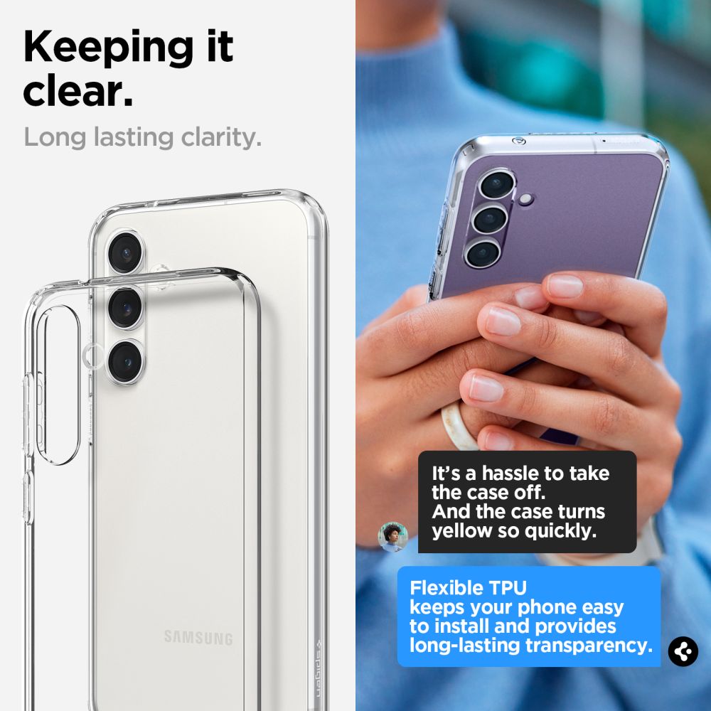 CUSTODIA SPIGEN LIQUID CRYSTAL GALAXY S23 FE CRYSTAL CLEAR