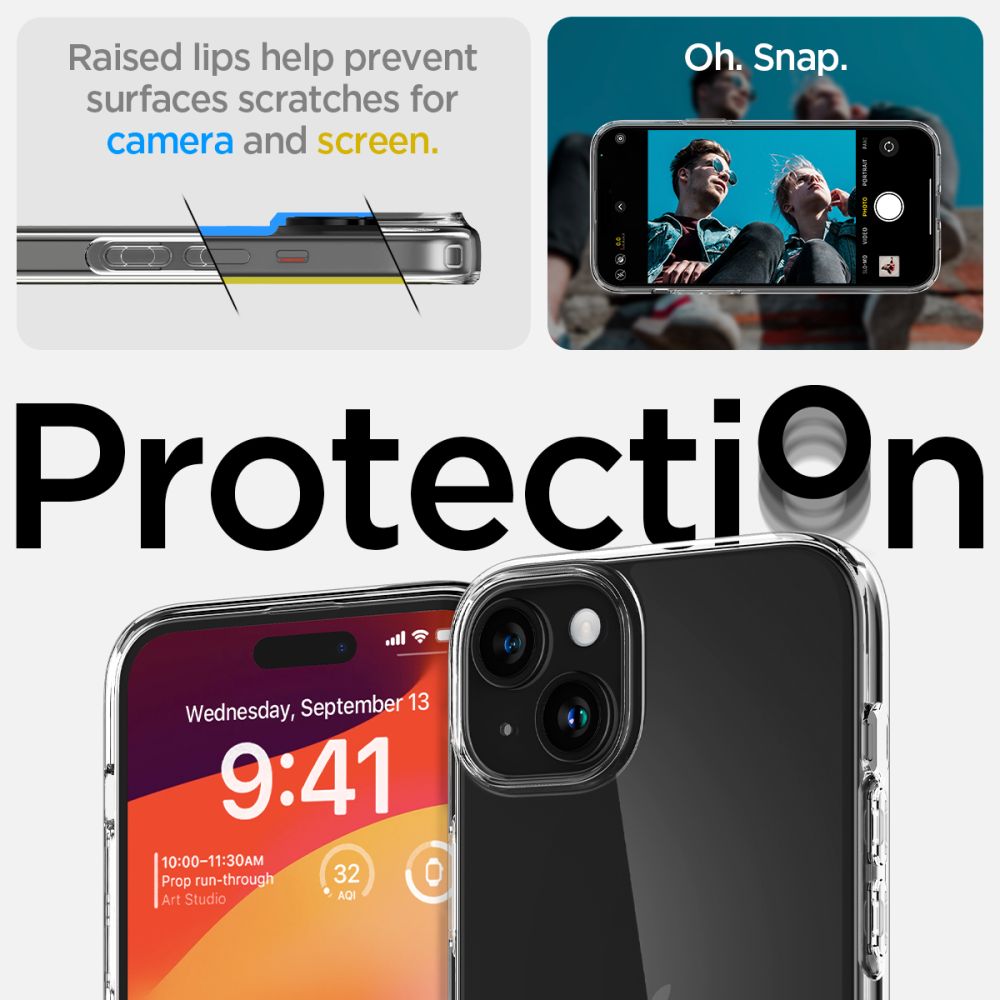 COPERTURA SPIGEN LIQUID CRYSTAL IPHONE 15 PLUS CRYSTAL CLEAR