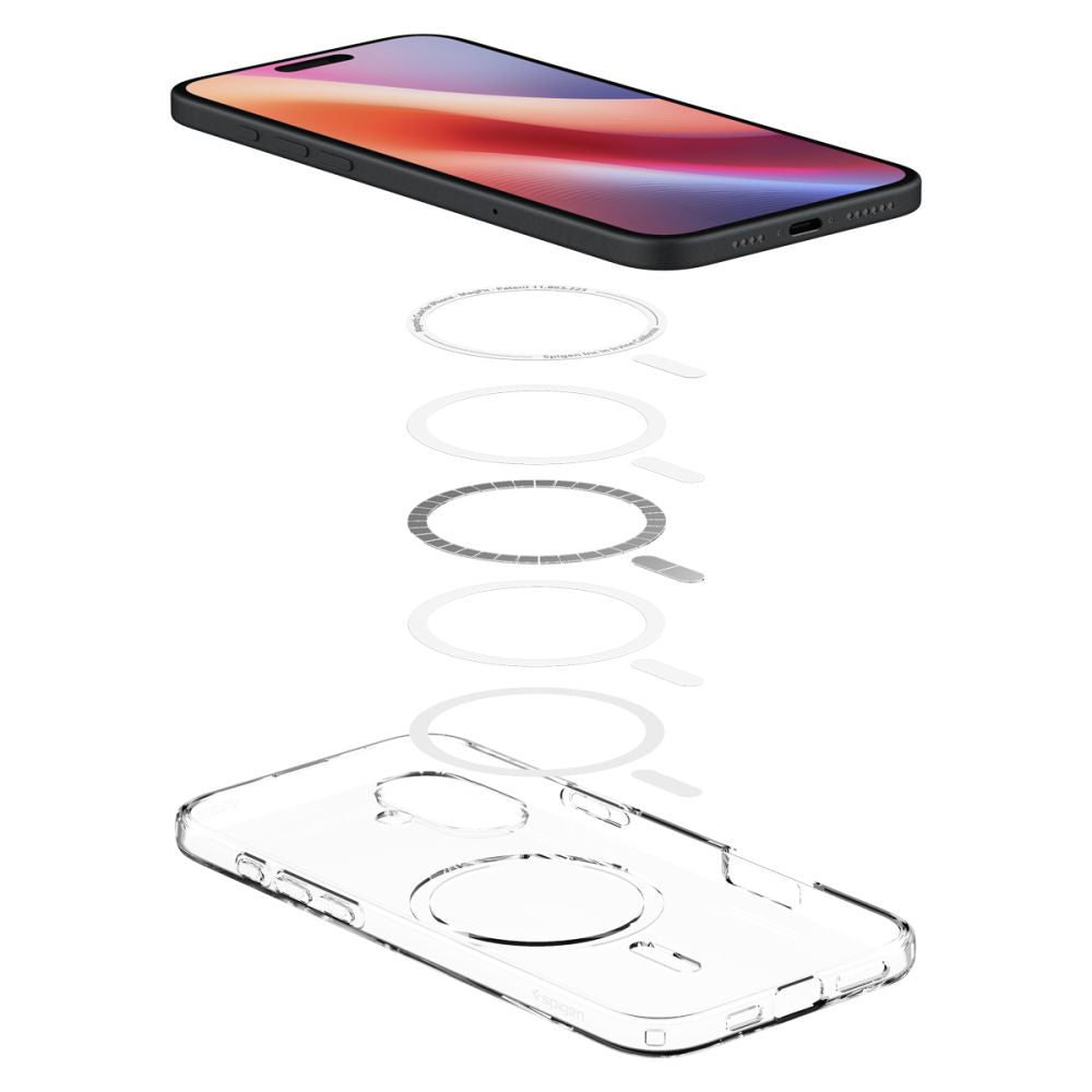 COPERTURA SPIGEN LIQUID CRYSTAL MAG MAGSAFE IPHONE 16 PLUS TRASPARENTE