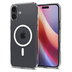 COPERTURA SPIGEN LIQUID CRYSTAL MAG MAGSAFE IPHONE 16 PLUS TRASPARENTE
