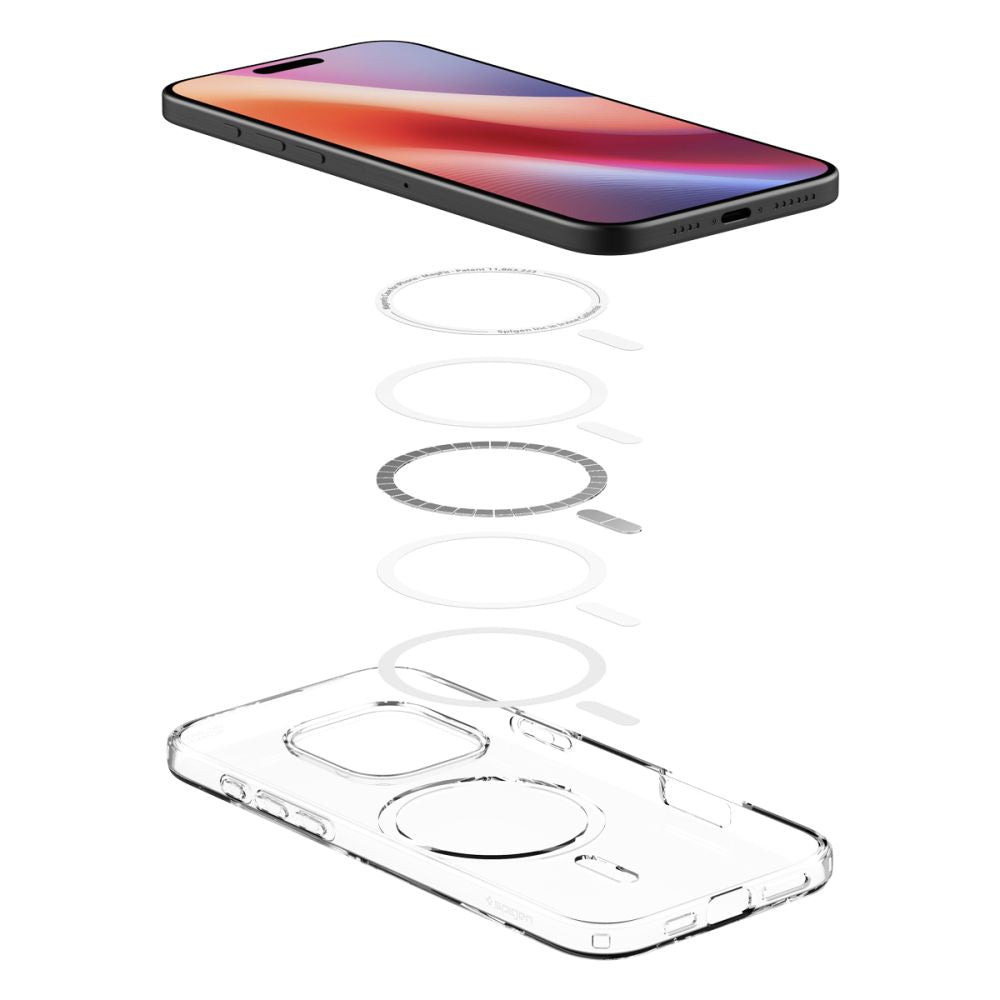 COPERTURA SPIGEN LIQUID CRYSTAL MAG MAGSAFE IPHONE 16 PRO TRASPARENTE