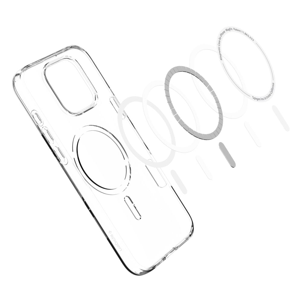 COPERTURA SPIGEN LIQUID CRYSTAL MAG MAGSAFE IPHONE 16 PRO TRASPARENTE