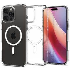 COPERTURA SPIGEN LIQUID CRYSTAL MAG MAGSAFE IPHONE 16 PRO TRASPARENTE