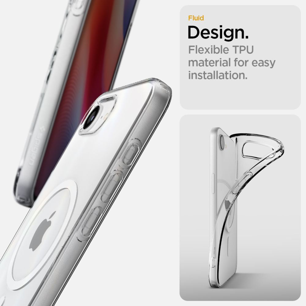 COPERTURA SPIGEN LIQUID CRYSTAL MAG MAGSAFE IPHONE 16E TRASPARENTE
