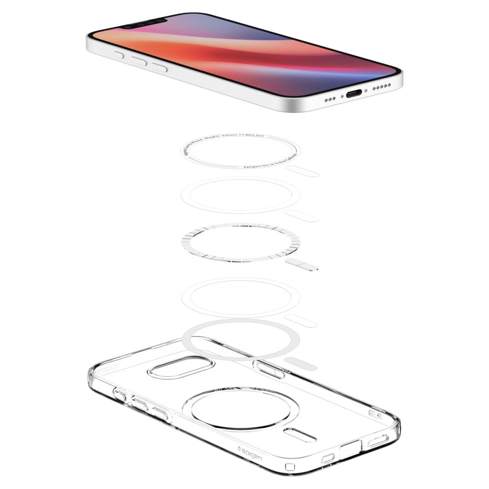 COPERTURA SPIGEN LIQUID CRYSTAL MAG MAGSAFE IPHONE 16E TRASPARENTE