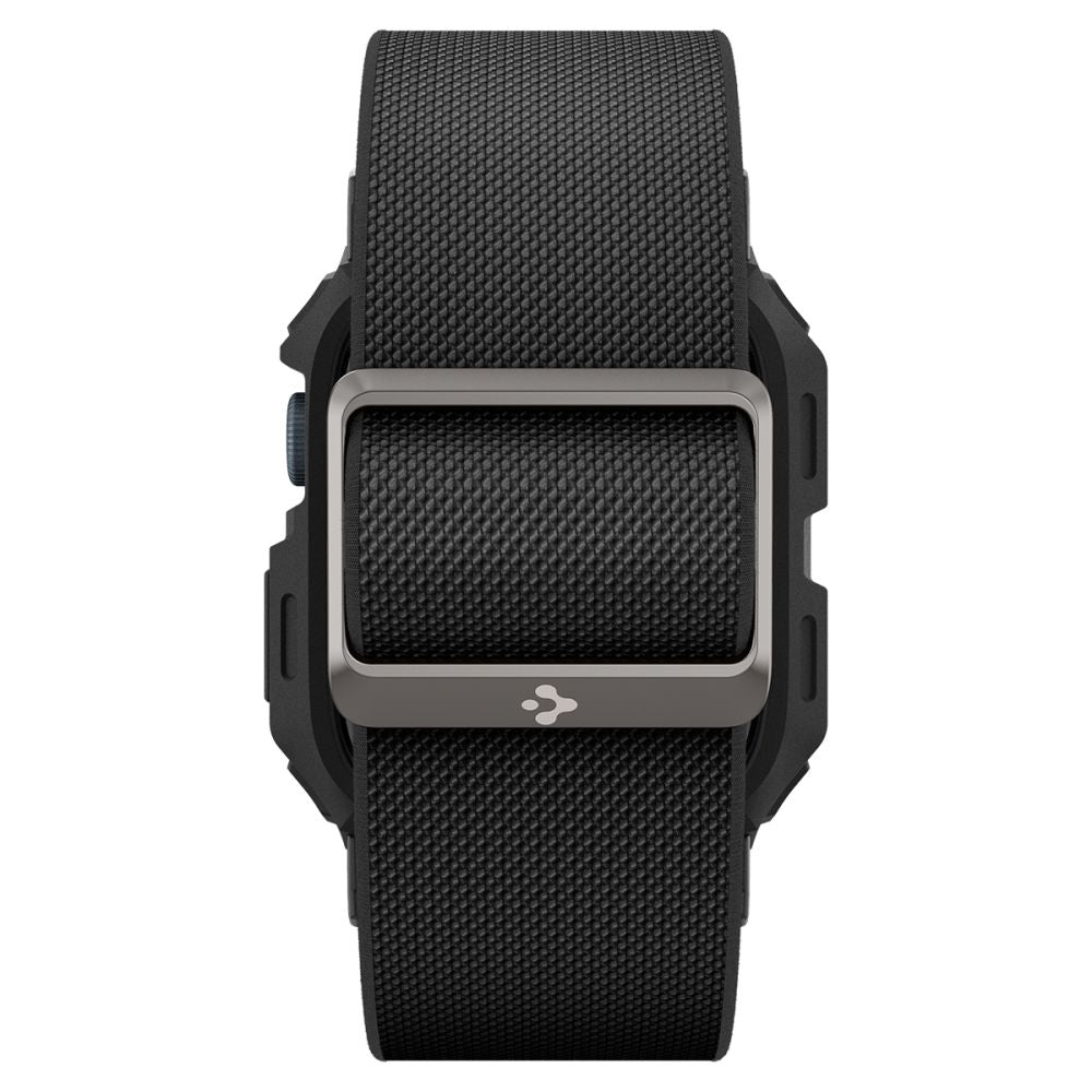 CINTURINO CON CASE PROTETTIVO PER APPLE WATCH 4 / 5 / 6 / 7 / 8 / 9 / SE 44 / 45 MM SPIGEN LITE FIT "PRO" NERO OPACO