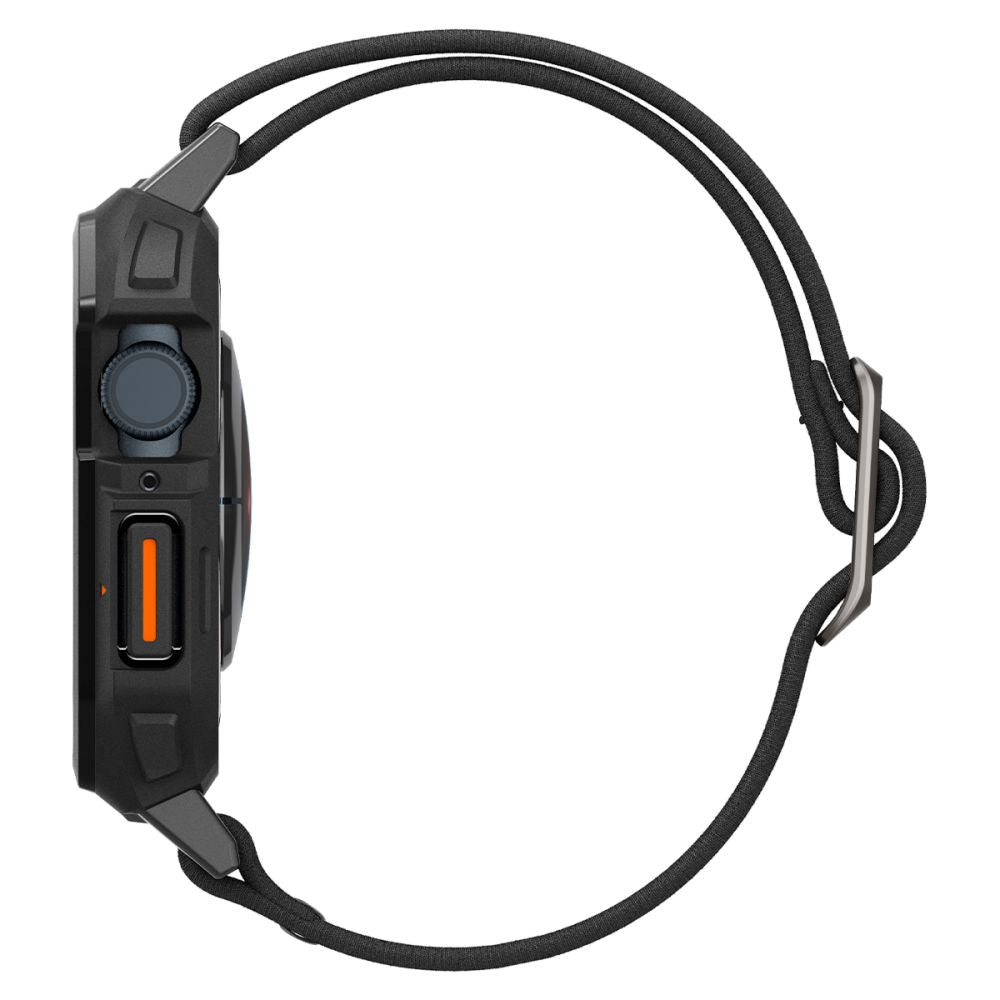 CINTURINO CON CASE PROTETTIVO PER APPLE WATCH 4 / 5 / 6 / 7 / 8 / 9 / SE 44 / 45 MM SPIGEN LITE FIT "PRO" NERO OPACO
