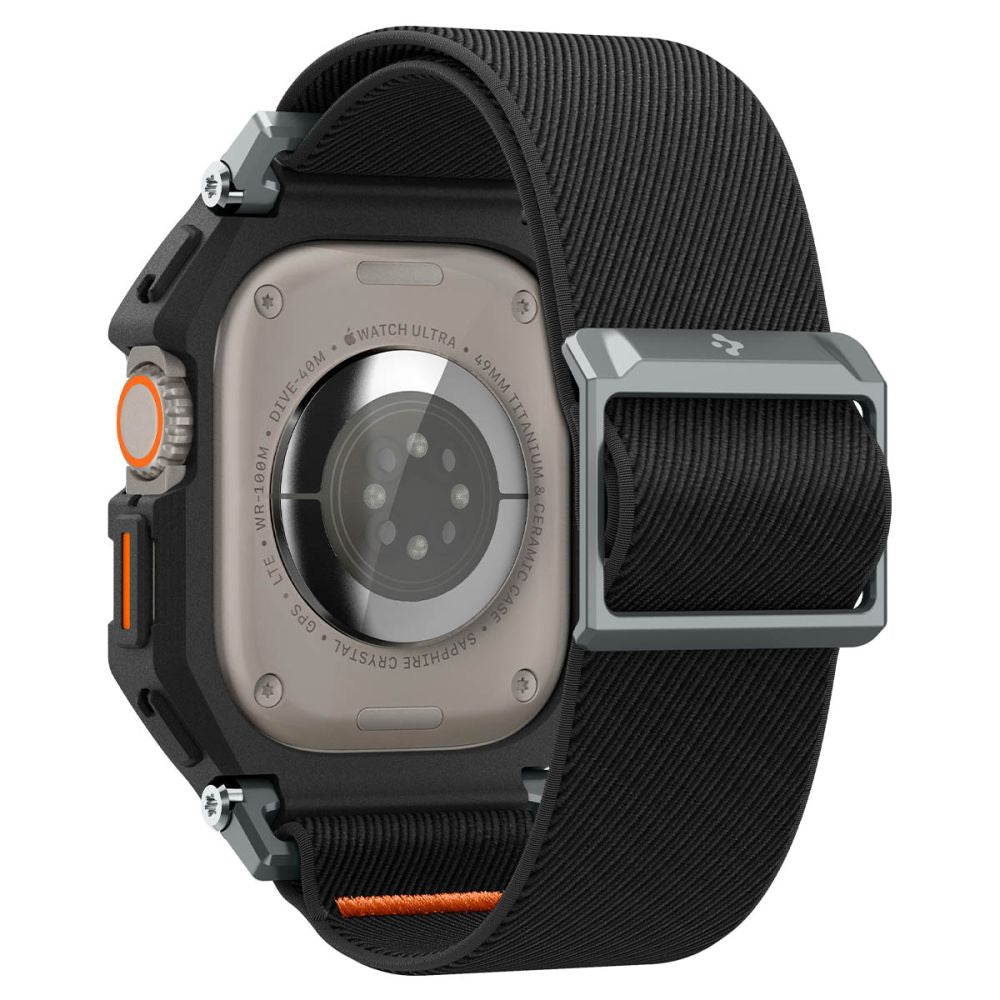 CINTURINO CON CASE PROTETTIVO SPIGEN LITE FIT "PRO" APPLE WATCH ULTRA 49 MM NERO OPACO