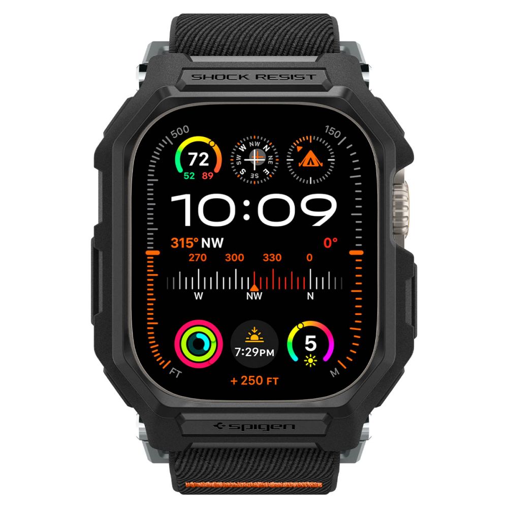 CINTURINO CON CASE PROTETTIVO SPIGEN LITE FIT "PRO" APPLE WATCH ULTRA 49 MM NERO OPACO