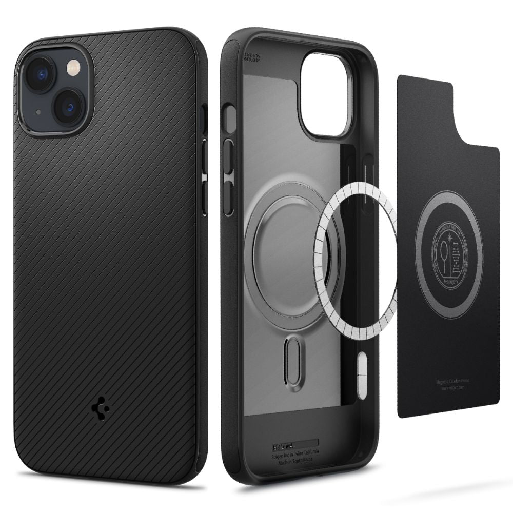 COPERTURA SPIGEN MAG ARMOR IPHONE 14 PLUS NERO OPACO