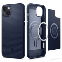 COPERTURA SPIGEN MAG ARMOR IPHONE 14 PLUS BLU NAVY