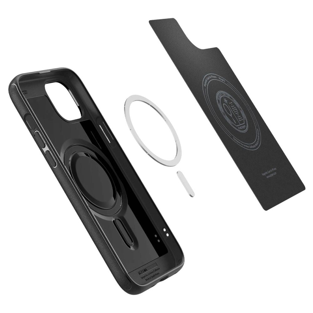 COPERTURA SPIGEN MAG ARMOR MAGSAFE IPHONE 15 NERO OPACO