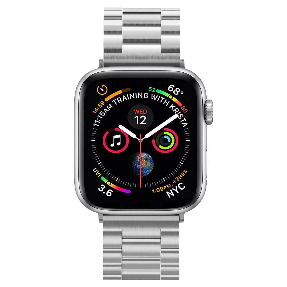 CINTURINO SPIGEN MODERN FIT PER APPLE WATCH 6 / 7 / 8 / 9 / 10 / SE / ULTRA 1 / 2 (44 / 45 / 46 / 49 MM) ARGENTO