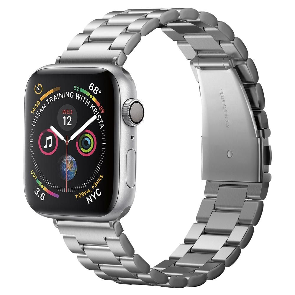 CINTURINO SPIGEN MODERN FIT PER APPLE WATCH 6 / 7 / 8 / 9 / 10 / SE / ULTRA 1 / 2 (44 / 45 / 46 / 49 MM) ARGENTO