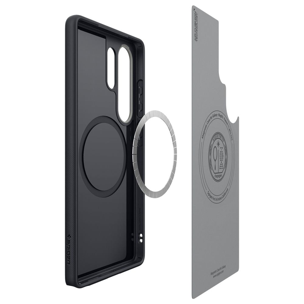 COPERTURA SPIGEN NANO POP MAG MAGSAFE GALAXY S25 ULTRA NERO SESAMO