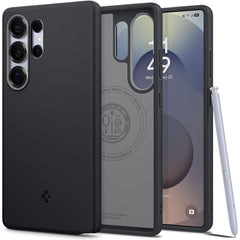 COPERTURA SPIGEN NANO POP MAG MAGSAFE GALAXY S25 ULTRA NERO SESAMO