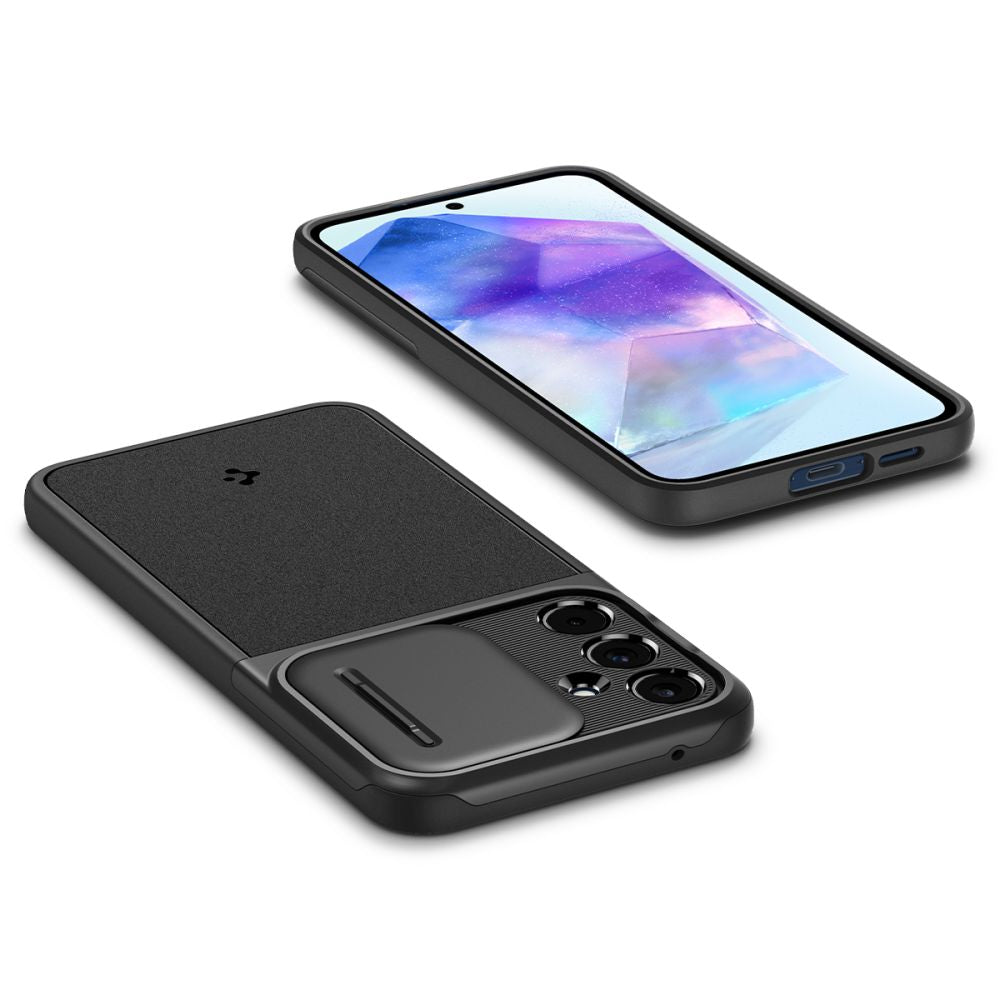 COPERTURA SPIGEN OPTIK ARMOR GALAXY A55 5G NERA