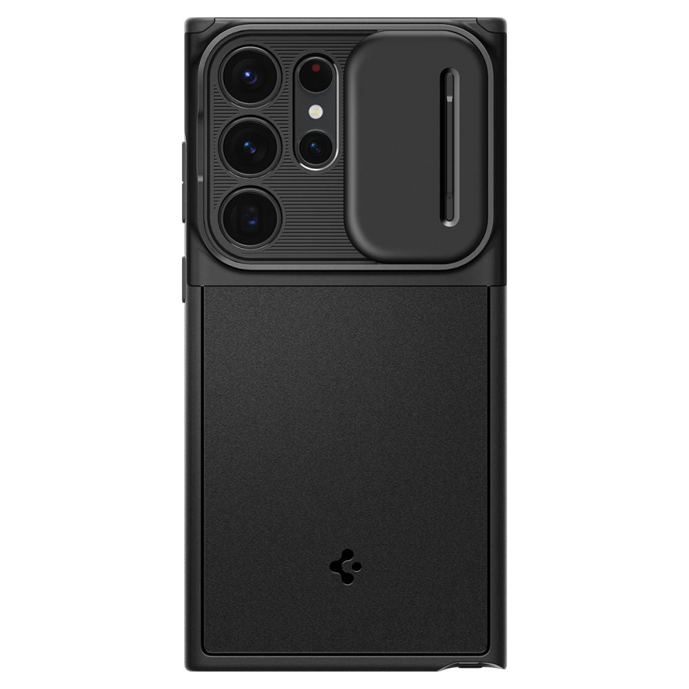 COPERTURA SPIGEN OPTIK ARMOR GALAXY S23 ULTRA NERA