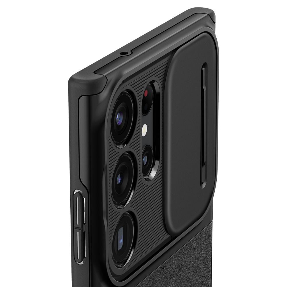 COPERTURA SPIGEN OPTIK ARMOR GALAXY S23 ULTRA NERA
