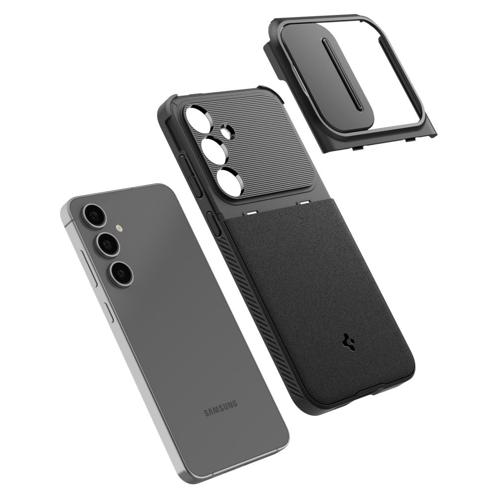 COPERTURA SPIGEN OPTIK ARMOR GALAXY S24 FE NERA