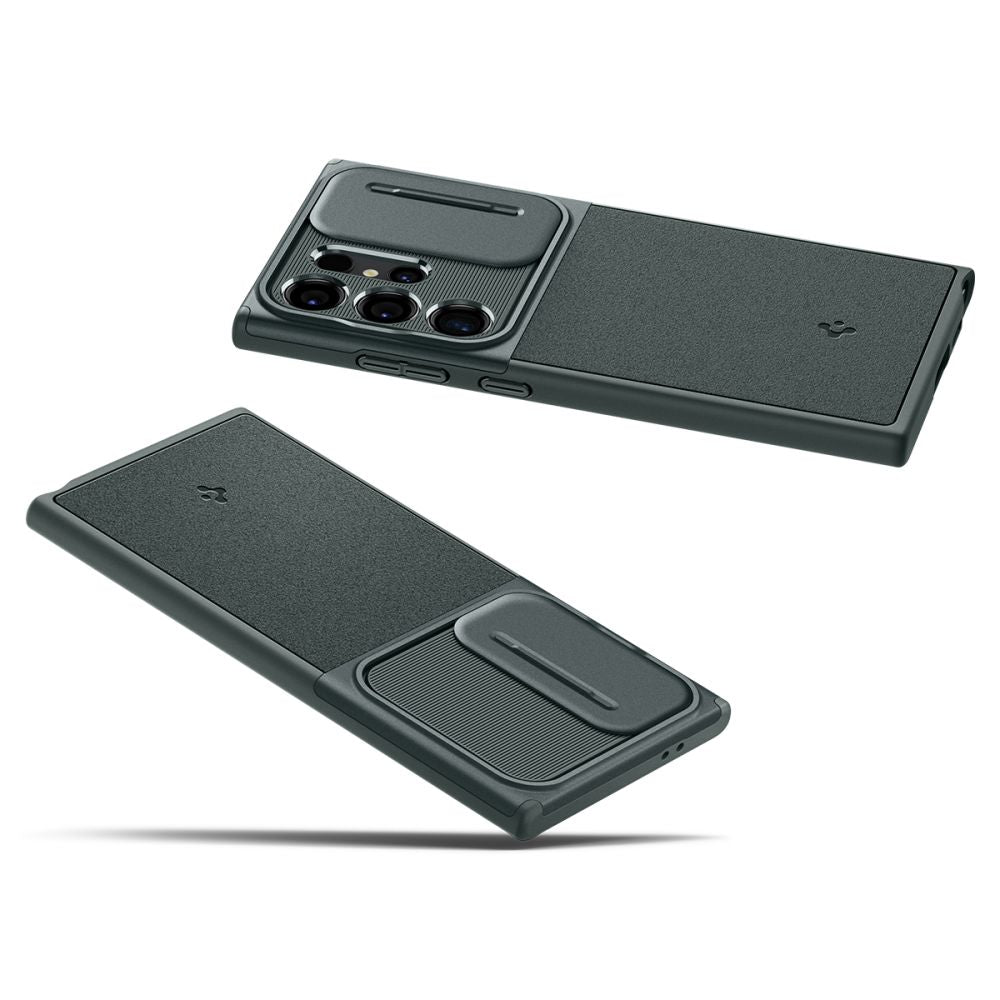 COPERTURA SPIGEN OPTIK ARMOR GALAXY S24 ULTRA ABYSS GREEN