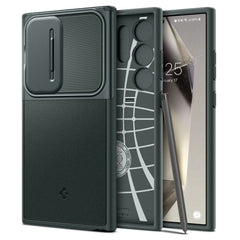 COPERTURA SPIGEN OPTIK ARMOR GALAXY S24 ULTRA ABYSS GREEN