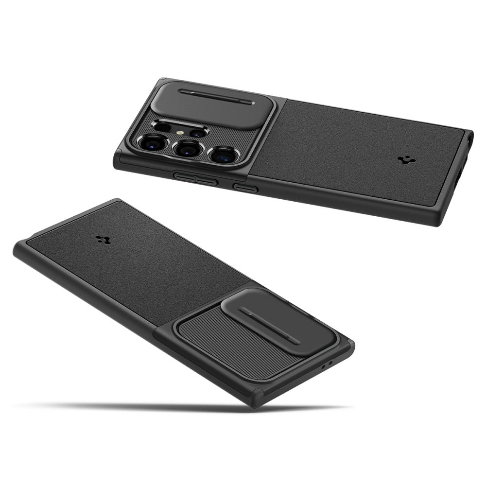 COPERTURA SPIGEN OPTIK ARMOR GALAXY S24 ULTRA NERA