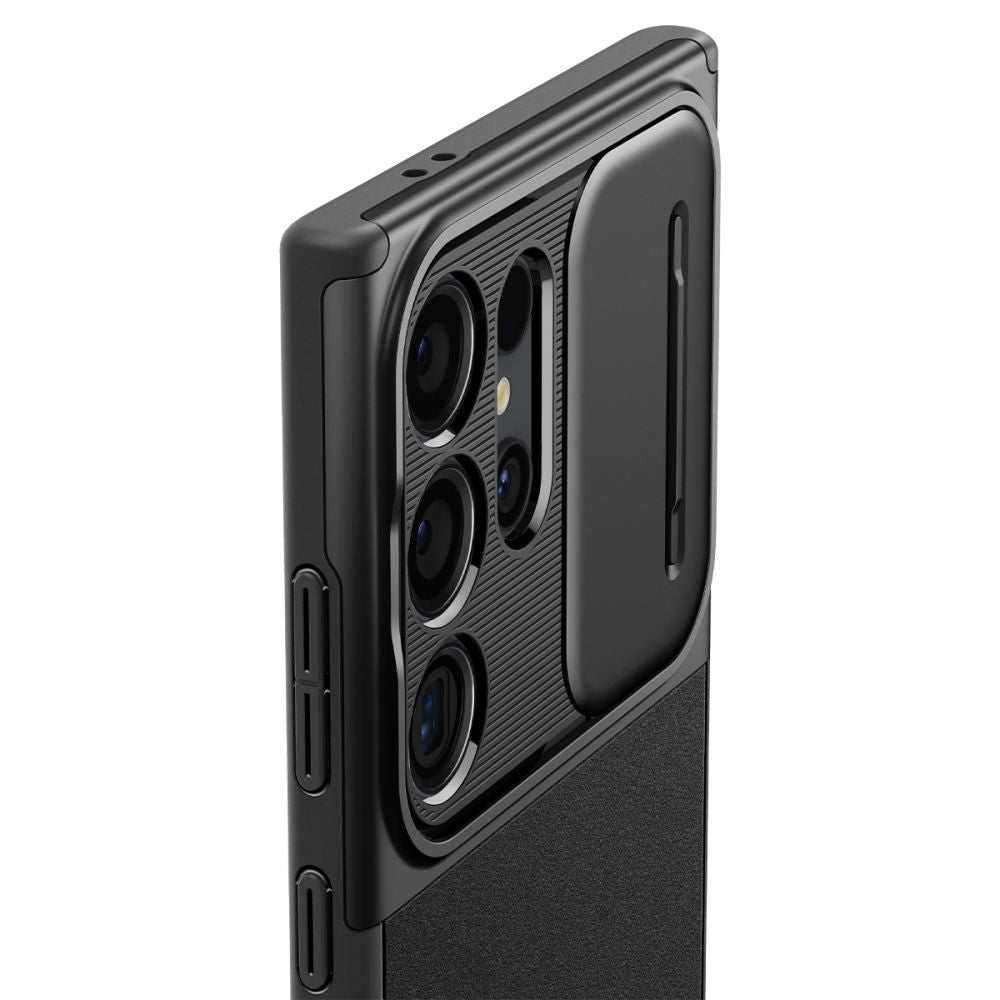 COPERTURA SPIGEN OPTIK ARMOR GALAXY S24 ULTRA NERA